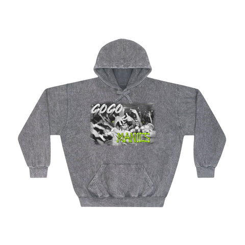 "Go Go Maniacs" Unisex Mineral Wash Hoodie