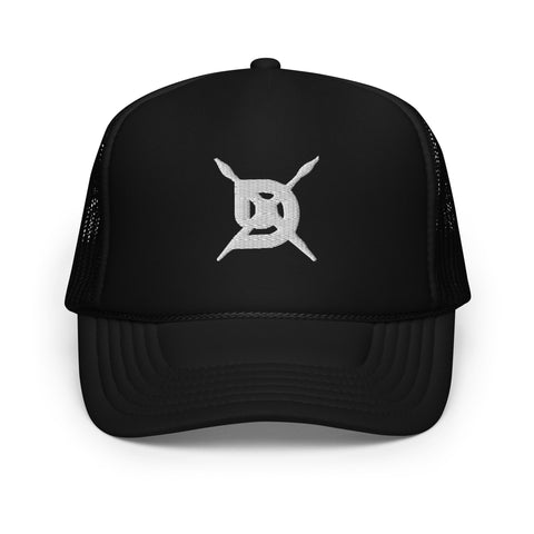 "Cross Brush" Foam trucker hat