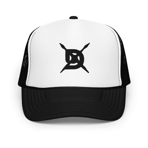 "Cross Brush" Foam trucker hat