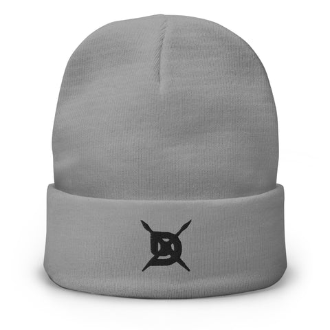 "Cross Brushes"Embroidered Beanie