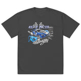 "Dank Racing Series blue" Oversized faded t-shirt