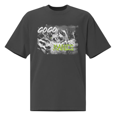 "Go Go Maniacs" Oversized faded t-shirt