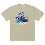 "Dank Racing Series blue" Oversized faded t-shirt