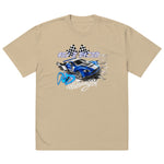 "Dank Racing Series blue" Oversized faded t-shirt