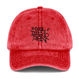 "Cool Disco Dan" dark font Vintage Cotton Twill Cap