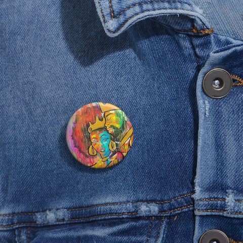 "Solid As A Rock" Custom Pin Buttons