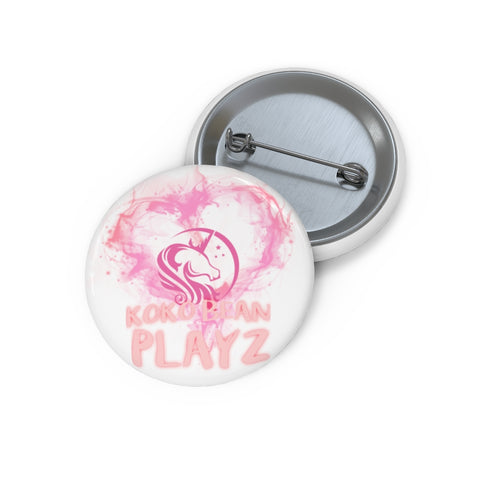 "Koko Bean Playz" Logo Custom Pin Buttons