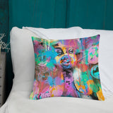 "Honey Dips In Gotham 1" Premium Pillow
