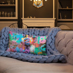 "Honey Dips In Gotham 1" Premium Pillow