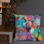 "Honey Dips In Gotham 1" Premium Pillow
