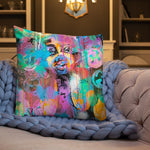 "Honey Dips In Gotham 1" Premium Pillow