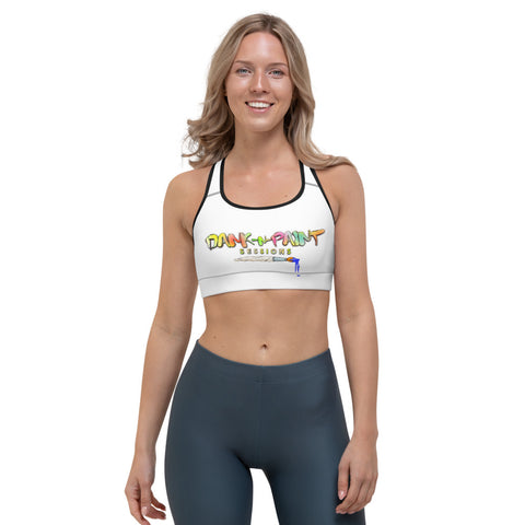 "Dank N Paint" logo Sports bra
