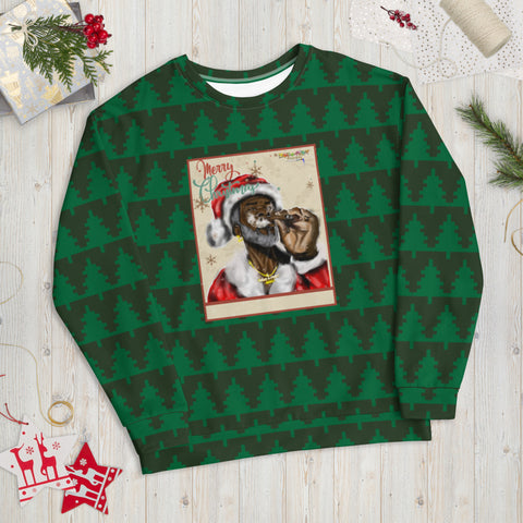 "Uncle Santa" green Unisex Sweatshirt