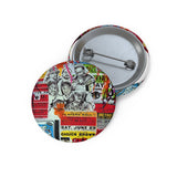 "Crank-Rushmore " Canvas Art Custom Pin Buttons