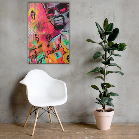 "Right On Reggie" Canvas