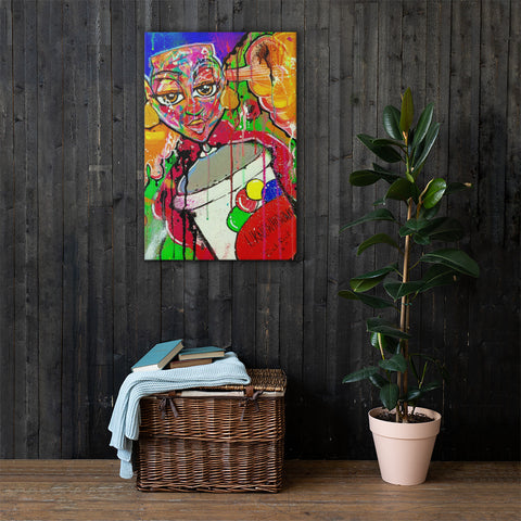 "Honey Dips In Gotham 4"Canvas