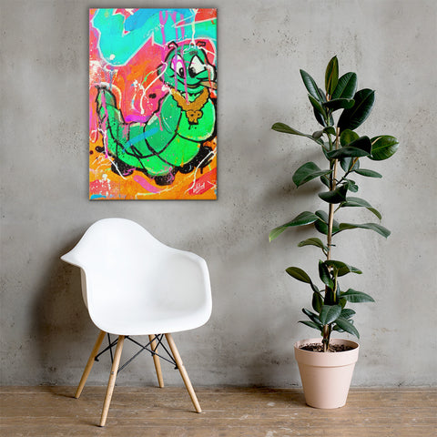 "Wormy from Dank N Paint Episode 1" Canvas