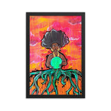 "Queen of it All"Framed poster