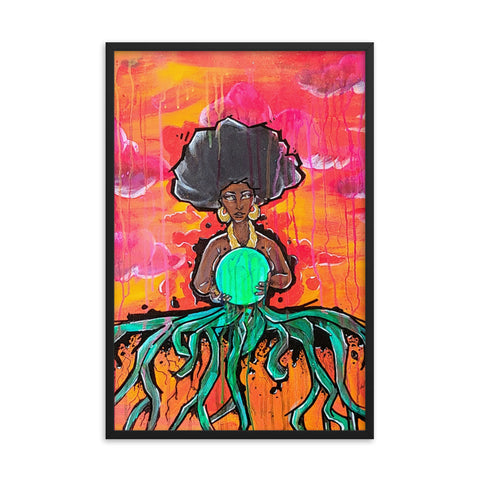 "Queen of it All"Framed poster