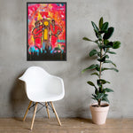 "The Wickedest Band/Check The Clock" Framed poster