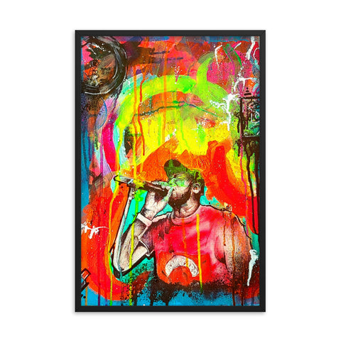 " Big G" Framed poster