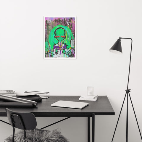 "Moe Z" Framed poster