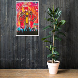 "The Wickedest Band/Check The Clock" Framed poster