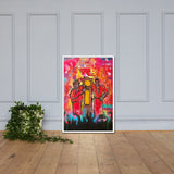 "The Wickedest Band/Check The Clock" Framed poster