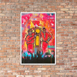 "The Wickedest Band/Check The Clock" Framed poster