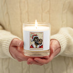 "Uncle Santa" Glass jar soy wax candle