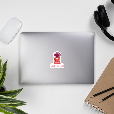 "Get Lifted" (Smackstronaut) Bubble-free stickers