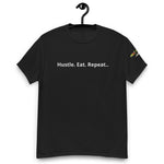 "Hustle Eat Repeat" Men's heavyweight tee