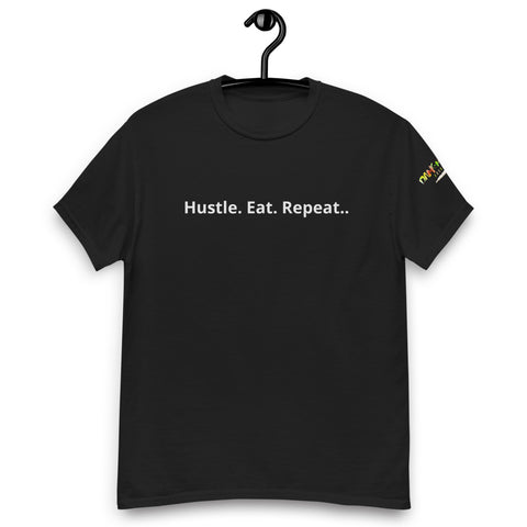 "Hustle Eat Repeat" Men's heavyweight tee