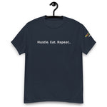 "Hustle Eat Repeat" Men's heavyweight tee