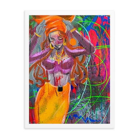 "Vibrations" Framed photo paper poster