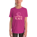 "Koko Playz" logo Youth Short Sleeve T-Shirt