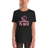 "Koko Playz" logo Youth Short Sleeve T-Shirt