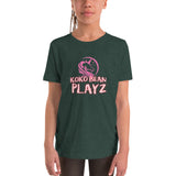 "Koko Playz" logo Youth Short Sleeve T-Shirt
